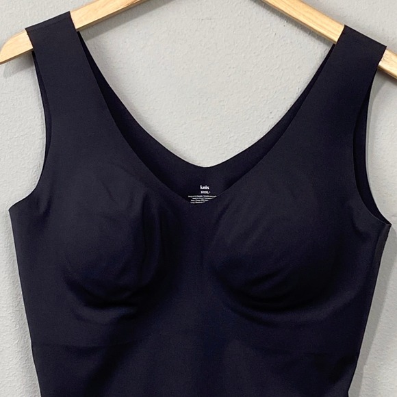 Knix LuxeLift Tank Top V Neck Wireless Seamless Cami Size XXXL+ Black Shapewear - Picture 4 of 10